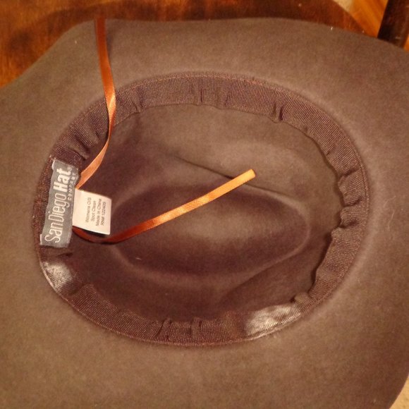 FIRM NWT SAN DIEGO HAT COMPANY NICOLE WOOL RANCHER CHESTNUT main image 10